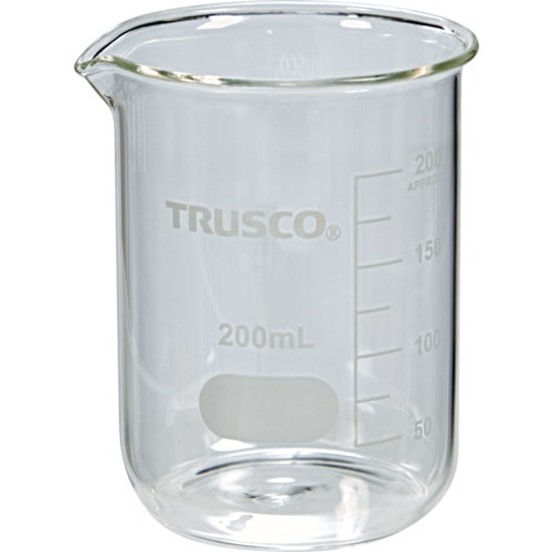 トラスコ中山 TRUSCO ガラスビーカー 200ml（ご注文単位1個）【直送品】