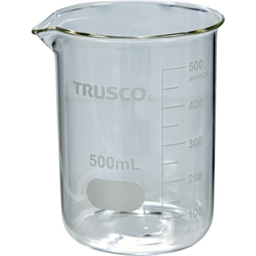 トラスコ中山 TRUSCO ガラスビーカー 500ml（ご注文単位1個）【直送品】