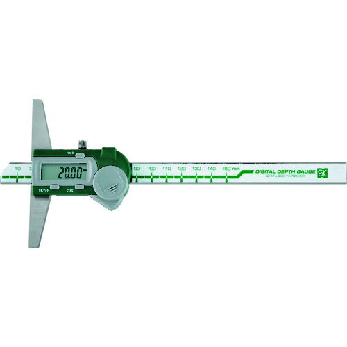 トラスコ中山 SK デジタルデプスゲージ 150mm（ご注文単位1台）【直送品】