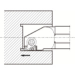 トラスコ中山 京セラ 端面溝入れ加工用ホルダ GIFV 丸シャンク（ご注文単位1個）【直送品】