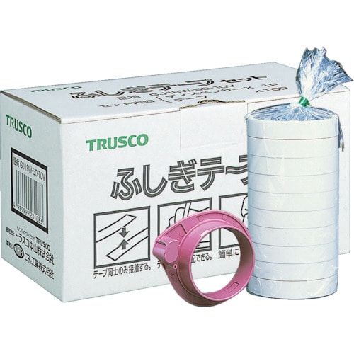 トラスコ中山 TRUSCO 結束用樹脂テープ ふしぎテープ 幅18mmX長さ50m 10巻入（ご注文単位1セット）【直送品】