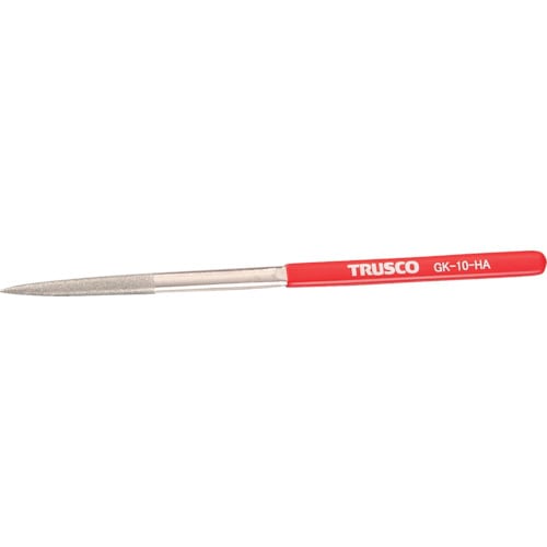 トラスコ中山 TRUSCO ダイヤモンドヤスリ 鉄工用#140 半丸 1本入 全長185mm(10本組サイズ) （ご注文単位1本）【直送品】