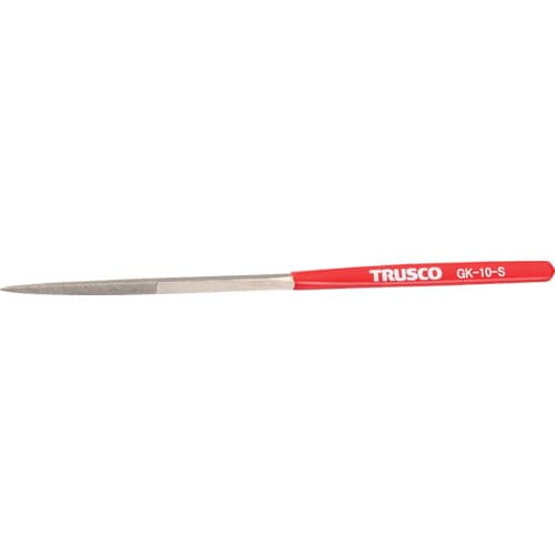 トラスコ中山 TRUSCO ダイヤモンドヤスリ 鉄工用#140 三角 1本入 全長185mm(10本組サイズ)（ご注文単位1本）【直送品】