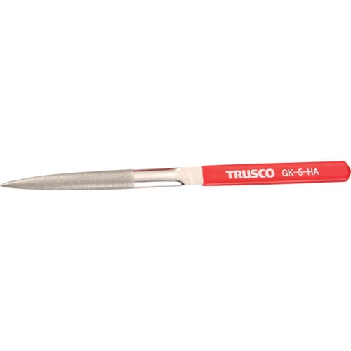 トラスコ中山 TRUSCO ダイヤモンドヤスリ 鉄工用#140 半丸 1本入 全長215mm(5本組サイズ)（ご注文単位1本）【直送品】