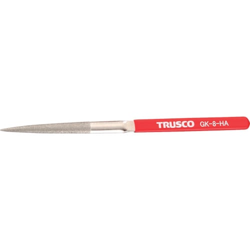 トラスコ中山 TRUSCO ダイヤモンドヤスリ 鉄工用#140 半丸 1本入 全長200mm(8本組サイズ)（ご注文単位1本）【直送品】