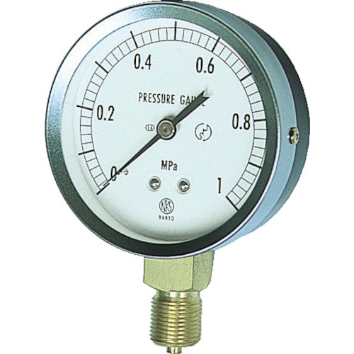 トラスコ中山 長野 JIS汎用形圧力計(A枠) 圧力レンジ(MPa)：0.0～0.10（ご注文単位1個）【直送品】