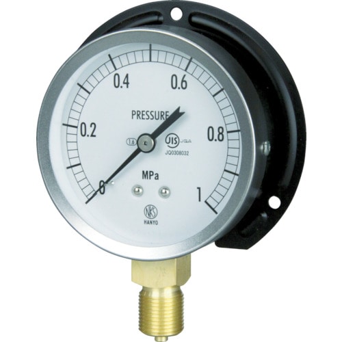 トラスコ中山 長野 JIS汎用形圧力計(B枠) 圧力レンジ(MPa)：-0.1～0.00(真空計)（ご注文単位1個）【直送品】