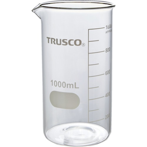 トラスコ中山 TRUSCO トールビーカー 1000ml（ご注文単位1個）【直送品】