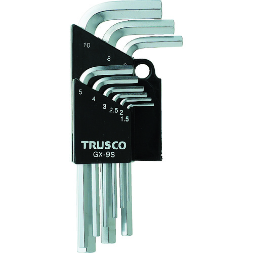 トラスコ中山 TRUSCO 六角棒レンチセット 9本組　125-3387（ご注文単位1セット）【直送品】