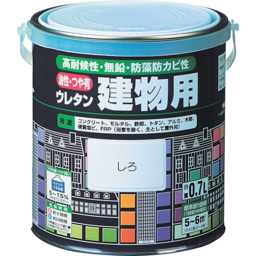 トラスコ中山 ロック 油性ウレタン建物用 くろ 0.7L（ご注文単位1缶）【直送品】