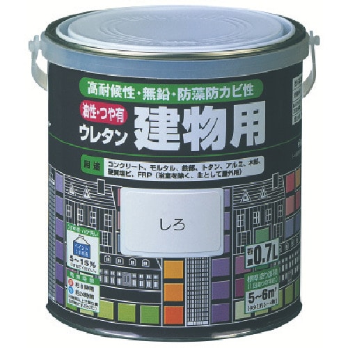 トラスコ中山 ロック 油性ウレタン建物用 くろ 1.6L（ご注文単位1缶）【直送品】