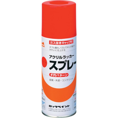 トラスコ中山 ロック 元気アクリルラッカースプレー 白 300ml（ご注文単位1本）【直送品】