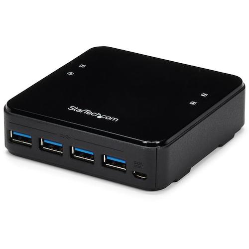 トラスコ中山 スターテック USBハブ／USB 3.0／USB周辺機器共有スイッチ／パソコン4台対応 489-2550  (ご注文単位1箱) 【直送品】