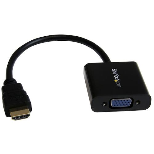 トラスコ中山 スターテック ディスプレイアダプター／HDMI － VGA／1080p／オーディオなし 492-9807  (ご注文単位1袋) 【直送品】