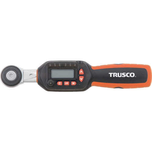 トラスコ中山 TRUSCO ヘッド交換式ラチェットデジタルトルクレンチ 差込角9.5mm 12～60Nm（ご注文単位1個）【直送品】