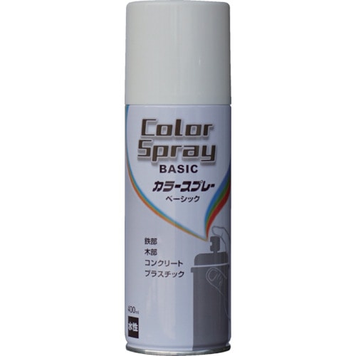 トラスコ中山 ニッぺ 水性カラースプレー ベーシック 400ml ミルキーホワイト HKU005（ご注文単位1本）【直送品】