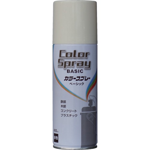 トラスコ中山 ニッぺ 水性カラースプレー ベーシック 400ml アイボリー HKU006（ご注文単位1本）【直送品】