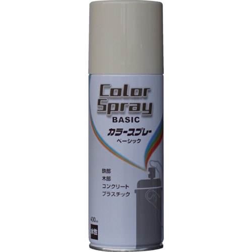 トラスコ中山 ニッぺ 水性カラースプレー ベーシック 400ml クリーム HKU007（ご注文単位1本）【直送品】