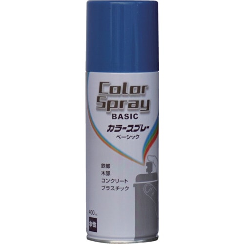 トラスコ中山 ニッぺ 水性カラースプレー ベーシック 400ml コバルトブルー HKU020（ご注文単位1本）【直送品】