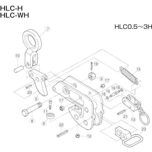 トラスコ中山 スーパー 形鋼クランプ（HLC－S）用パッドセット（新） 855-0718  (ご注文単位1セット) 【直送品】