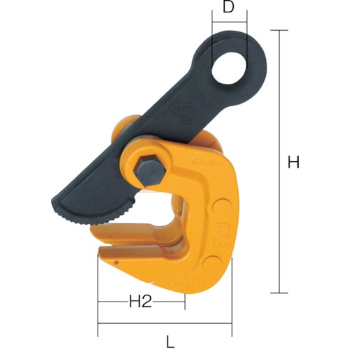 トラスコ中山 スーパー 水平横吊クランプ(クランプ範囲：0～50mm)（ご注文単位1台）【直送品】