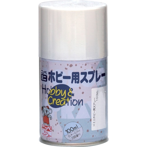 トラスコ中山 ニッぺ ミニホビースプレー 100ml ホワイト HR8201-100（ご注文単位1本）【直送品】