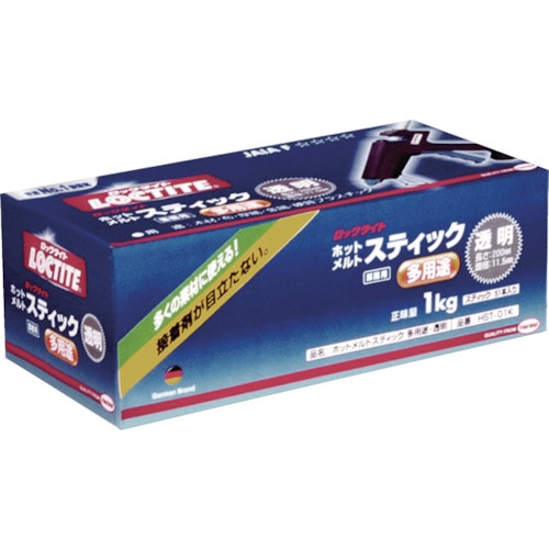 トラスコ中山 LOCTITE ホットメルトスティック 透明（ご注文単位1箱）【直送品】