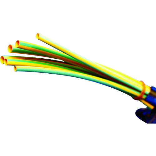 トラスコ中山 パンドウイット 熱収縮チューブ 標準タイプ イエローグリーン 1箱(袋)＝25本　361-4271（ご注文単位1箱）【直送品】