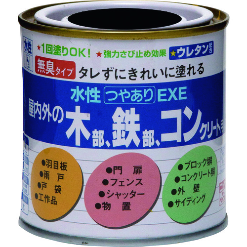 トラスコ中山 ニッぺ 水性つやありEXE 0.2L ブラック HSU106-0.2（ご注文単位1缶）【直送品】