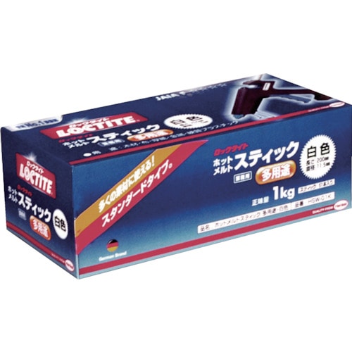 トラスコ中山 LOCTITE ホットメルトスティック 白色（ご注文単位1箱）【直送品】