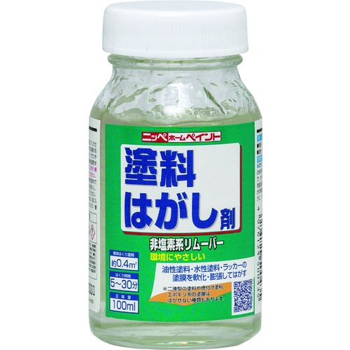 トラスコ中山 ニッぺ 塗料はがし剤 100ml HUW001-100（ご注文単位1本）【直送品】