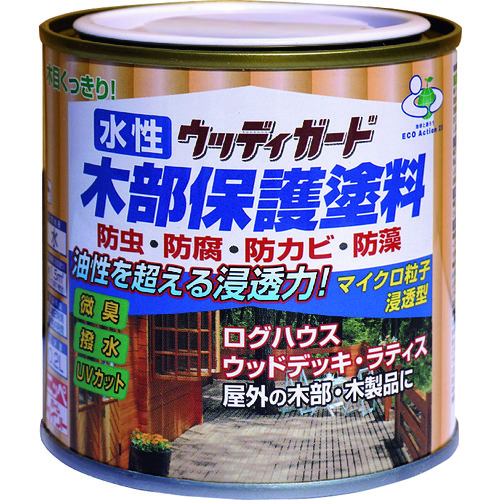 トラスコ中山 ニッぺ 水性ウッディガード 0.2L ウォルナット HW209-0.2（ご注文単位1缶）【直送品】