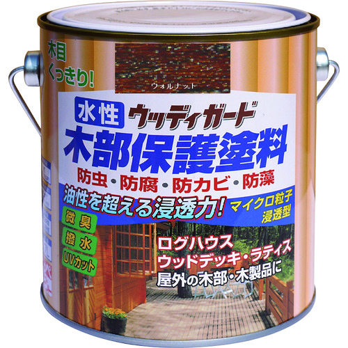 トラスコ中山 ニッぺ 水性ウッディガード 0.7L ウォルナット HW209-0.7（ご注文単位1缶）【直送品】