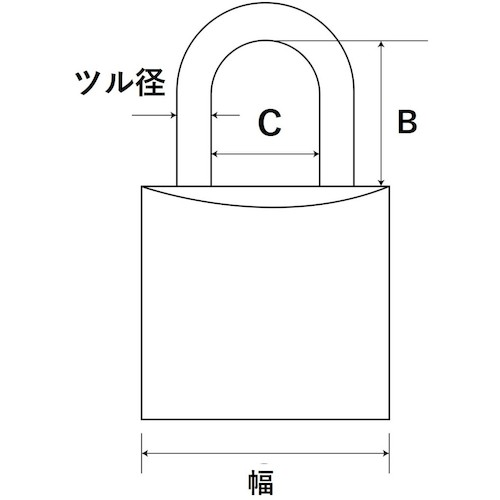 トラスコ中山 WAKI ステンレス吊南京錠　136-0072（ご注文単位1個）【直送品】