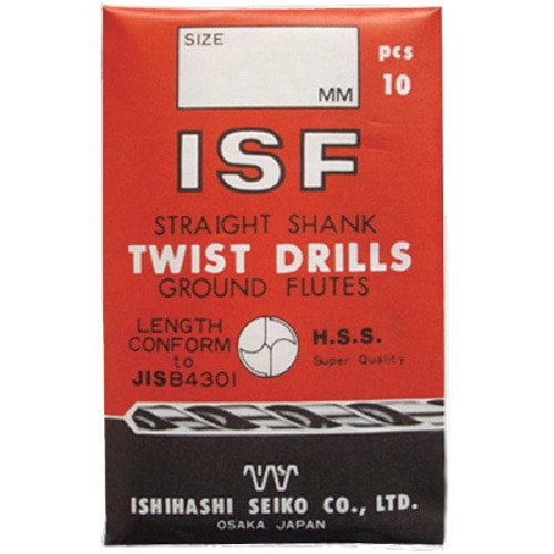 トラスコ中山 ISF ストレートドリル 2.7mm 504-1937  (ご注文単位10本) 【直送品】