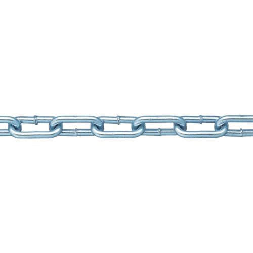 トラスコ中山 ニッサチェイン 鉄ユニクロ溶接リンクチェイン 5.5mm×30m（ご注文単位1本）【直送品】