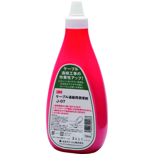 トラスコ中山 コーニング ケーブル通線用潤滑剤 J-07 0.7リットル（ご注文単位1個）【直送品】