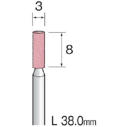 トラスコ中山 ミニモ 精密砥石 SP砥粒＃120 φ3 （10本入） 852-7066  (ご注文単位1袋) 【直送品】