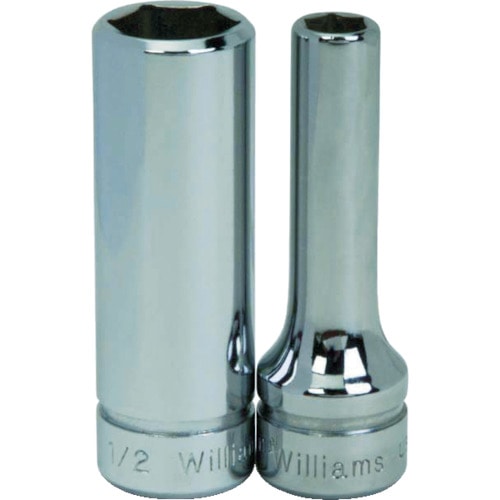 トラスコ中山 WILLIAMS 3/8ドライブ ディープソケット 6角 7mm（ご注文単位1個）【直送品】