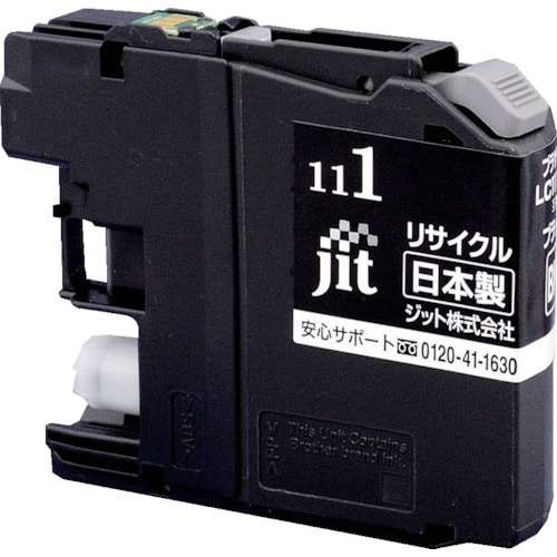 トラスコ中山 ジット ブラザー LC111BK対応 ジットリサイクルインク JIT-B111B ブラック（ご注文単位1本）【直送品】