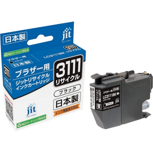 トラスコ中山 ジット ブラザー LC3111BK対応 ジットリサイクルインク JIT-B3111B ブラック（ご注文単位1本）【直送品】