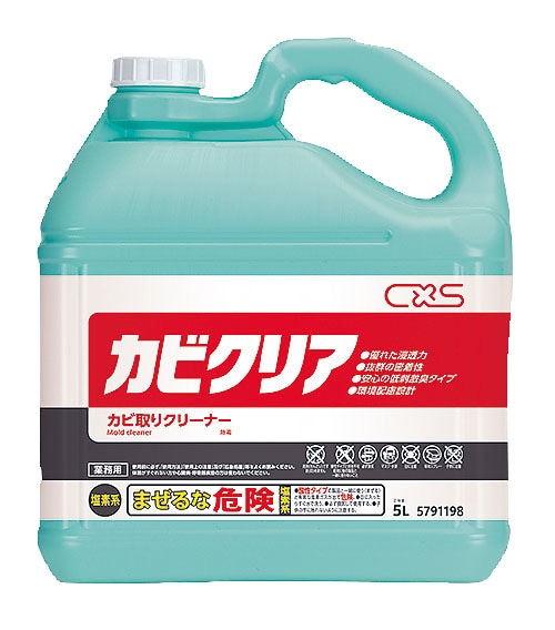 シーバイエス　カビクリア　5L （専用スプレー付・注ぎ口付） 1個（ご注文単位1個）【直送品】