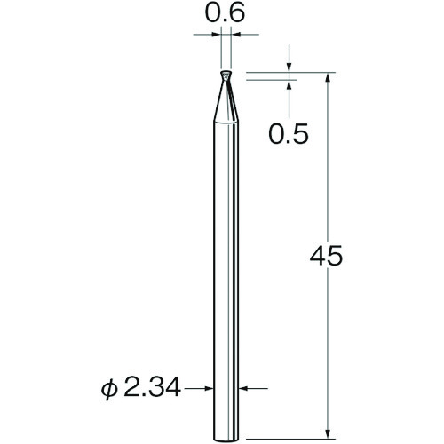 トラスコ中山 リューター 精密加工用超硬カッターK1106 128-2535  (ご注文単位1袋) 【直送品】