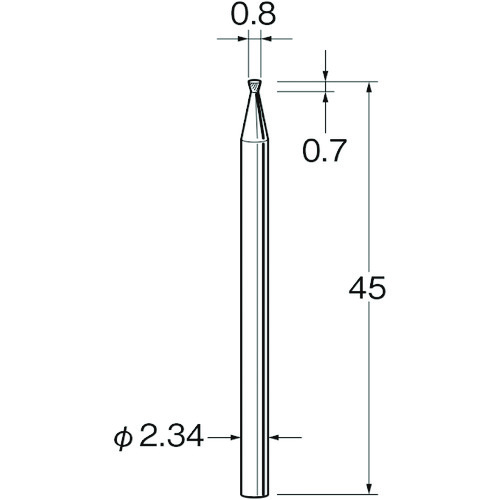 トラスコ中山 リューター 精密加工用超硬カッターK1108 128-5088  (ご注文単位1袋) 【直送品】