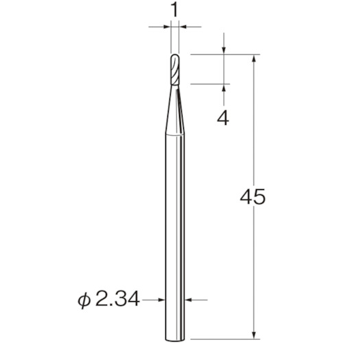 トラスコ中山 リューター 精密加工用超硬カッターK1310 128-2762  (ご注文単位1袋) 【直送品】