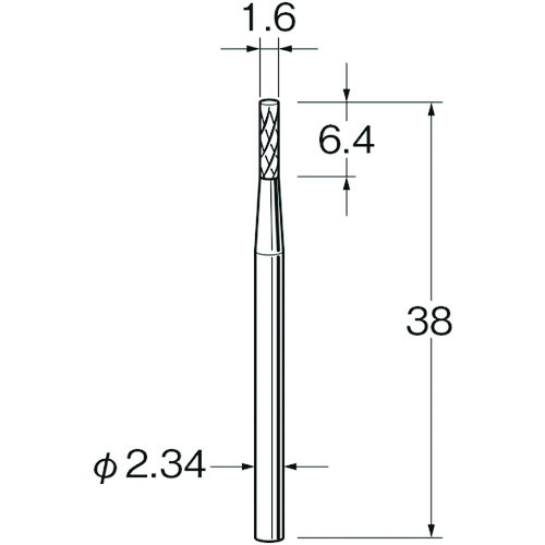 トラスコ中山 リューター 精密加工用超硬カッターK1622 128-3366  (ご注文単位1袋) 【直送品】