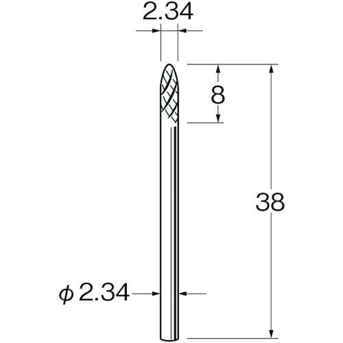 トラスコ中山 リューター 精密加工用超硬カッターK1652（ご注文単位1袋）【直送品】