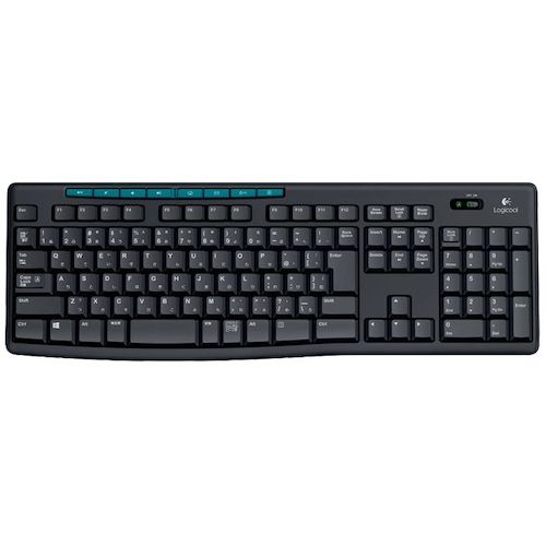 トラスコ中山 ロジクール ワイヤレスキーボード k275 ブラック（ご注文単位1個）【直送品】