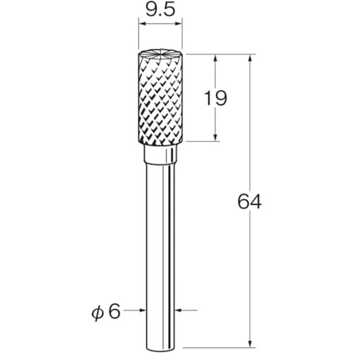 トラスコ中山 リューター 超硬カッターK6144（ご注文単位1袋）【直送品】