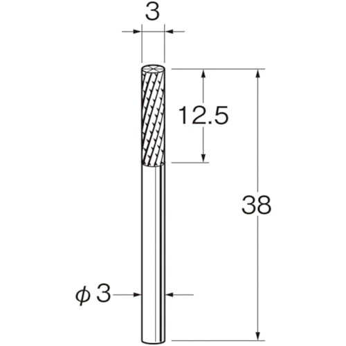 トラスコ中山 リューター FRP用超硬カッター（ご注文単位1本）【直送品】